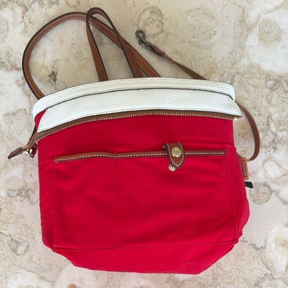 Dooney & Bourke Lexington WhitePebble Grain Leather Shoulder Tote Bag - Picture 15 of 16